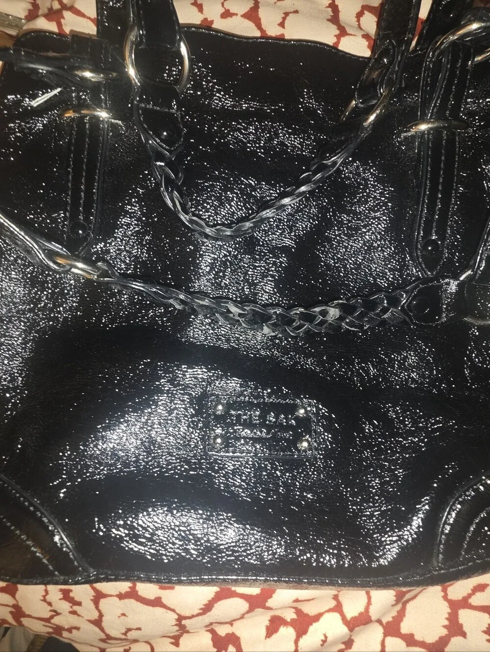 The Sak Black Patent Shoulder/hand Bag